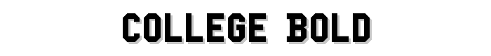 College Bold font